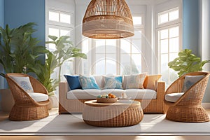 image depicts a living room with luxurious design crafted with creativity