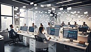 AI-Generated Office Scene