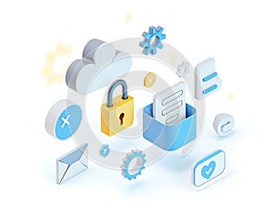Secure Cloud Storage System with User Interface Elements