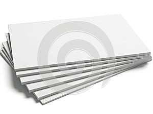 Stack of clean, white printer paper ready for use