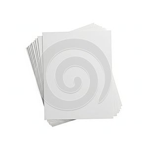 Stack of white printer paper