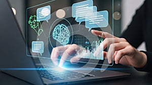 Interactive data analysis on laptop