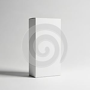 Minimalist geometric rectangular block casting a subtle shadow on a neutral background