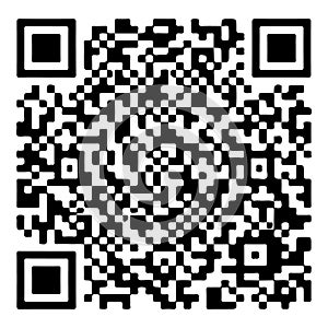 Square qr code with black and white pattern