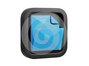 Blue folder icon