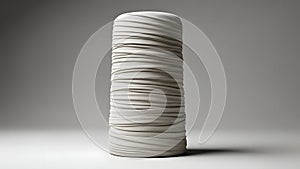 Stack of white ceramic plates