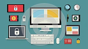 AI-Generated Device Security Illustration