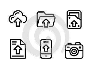 Upload Set File Cloud Mobile Camera Data Transfer