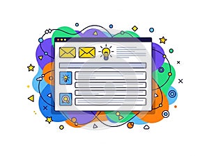 Creative email interface design