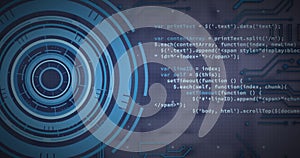 Image of digital data processing over computer server