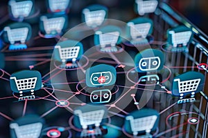 E-commerce Network: Visualizing Online Shopping Connections photo