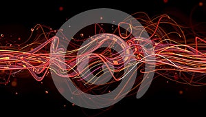 Vibrant Waves of Light Trails