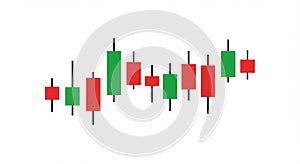 candlestick chart pattern illustration