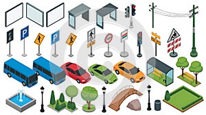 Isometric City Elements Collection