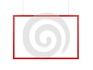 A simple red outlined rectangle on a plain background