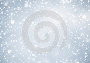 Soft White Snow Particle Abstract Background