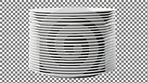 Stack of White Plates
