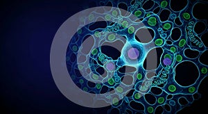 Stunning microscopic cellular network visualization