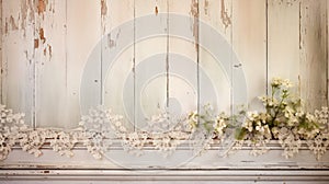 image distressed white wood background