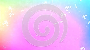 Image of diversity, rainbow abstract background and gay symbols