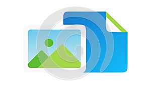 Image and Document Files Vector Icons, Media Data Storage, vector design Generative AI