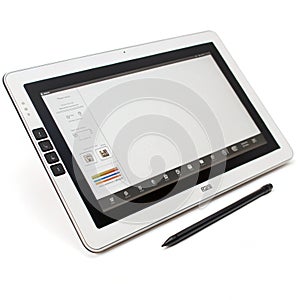 Drawing tablet isolated