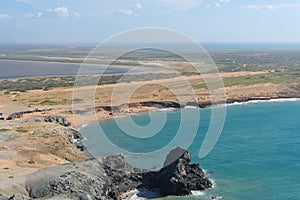 Image of El Pilon de Azucar beach at Cabo de la Vela. La Guajira Desert of Colombia