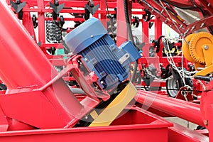 Image of electric motor of an agricultural machine