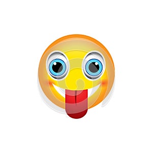 image of emoticon sticking out tongue