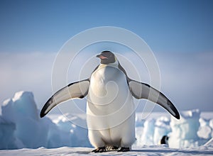 An Image of the Emperor Penguin in Antarctica