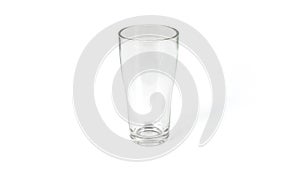 Image of an empty and clear drinking glass