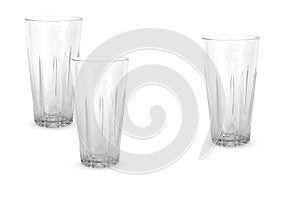 Image of an empty and clear drinking glasses