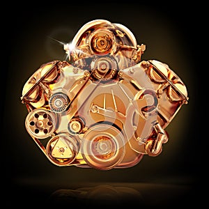 The image engine on black background