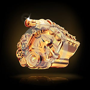 The image engine on black background