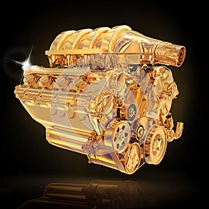 The image engine on black background