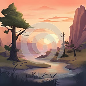 image of Environment painting generative AI