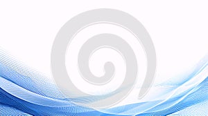 Abstract Blue Waves and Lines Background