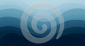 Abstract Blue Waves Background