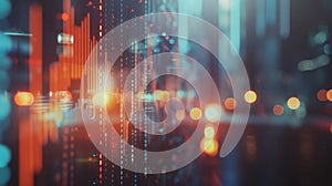 Abstract Data Visualization with Bokeh Lights, Generative AI