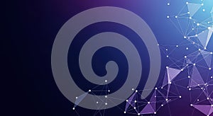 Abstract Digital Network Connection Background, Technology, Science and Innovation