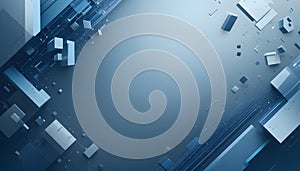 Abstract Geometric Blue Background