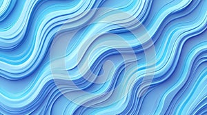 This image features an abstract soft blue wave background that is three-dimensional, with blue lines that curve and wave