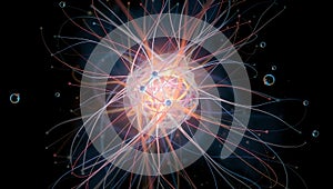 Vibrant Atomic Structure Illustration