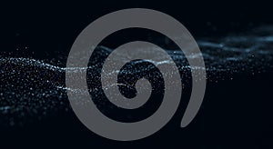 Digital wavy particle field visualization