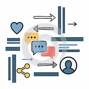 Social Media Analytics Infographic Elements