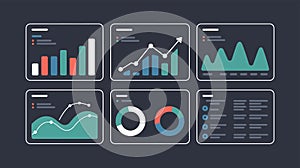 Infographic elements for business data analysis and presentation