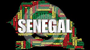 Senegal Tag Cloud Map: Cultural and Travel Keywords
