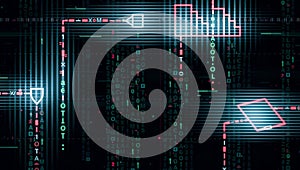 Digital Flowchart and Binary Code
