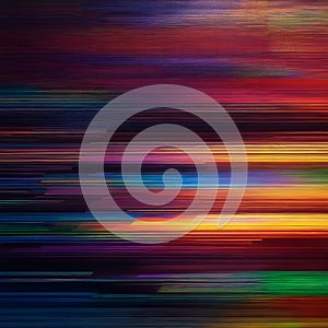 Abstract Colorful Streaks in Motion Blur Digital Art Painting.
