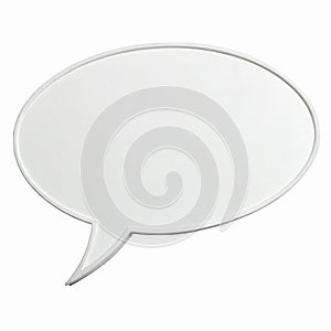 Empty Speech Bubble for Communication Design and Conversation Graphic Elements